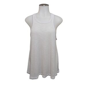 Intimately Free People Tank Top Womens Small White Ribbed Racerback